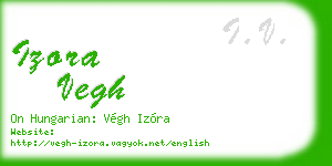 izora vegh business card